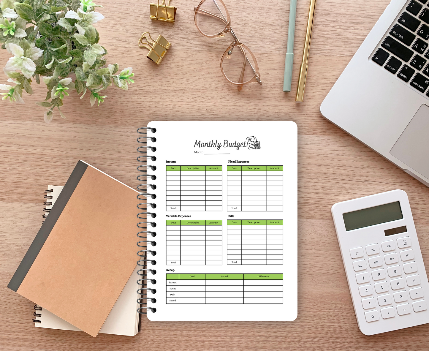 Printable Budget Binder - Over 20 Pages, 10 Colors, Complete Financial Control!