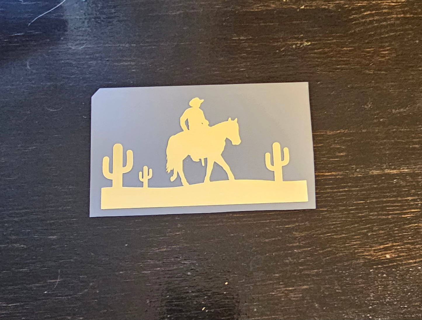 Cowboy & Cactus Waterproof Vinyl Decal
